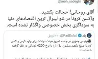 واکنش تند محمود صادقی به اظهارات روحانی