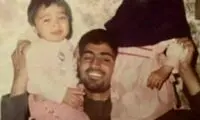 تصویری دیده نشده از سردار سلیمانی و فرزندانش