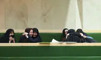 شادی کردن معلمان در مجلس +عکس