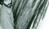 تابلوی سهراب سپهری بر دیوار خیابان ولیعصر