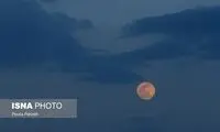 تصاویری زیبا از پدیده ابرماه در تهران