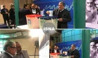 محسن هاشمی رای خود را به صندوق انداخت