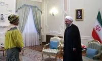دیدار رئیس مجلس آفریقای جنوبی با روحانی