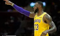 ثبت رکورد تاریخی جیمز در NBA