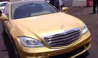 اولین مرسدس بنز طلایی در ایران +عکس
