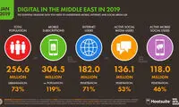 خاورمیانه ۲۵۶میلیونی، ۱۸۲میلیون کاربر اینترنت دارد