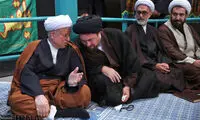 مراسم عزاداری با حضور هاشمی و سیدحسن خمینی