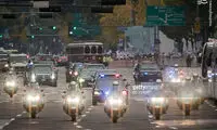 کاروان اسکورت ترامپ در سئول