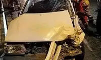 مرگ راننده‌ی پراید در تصادف هولناک تهرانپارس