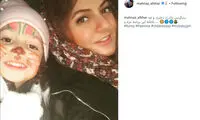 سرگرمی مهناز افشار با دخترش
