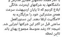گزارش وزیر ارتباطات در مورد سرعت اینترنت