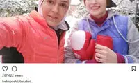 تمرین ووشو بهنوش طباطبایی با منصوریان