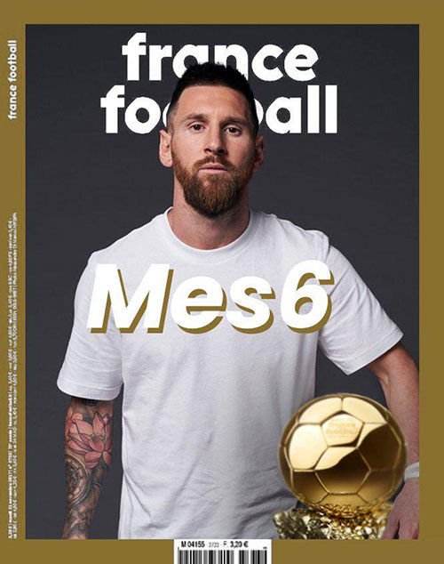مسی روی جلد مجله فرانس فوتبال