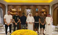 دیدار علی کریمی با رئیس القطر