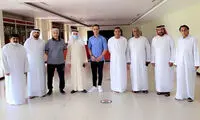 تصویری از حضور علی کریمی در باشگاه الاهلی