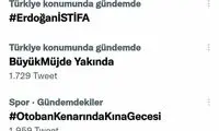 هشتگ اردوغان استعفا در ترکیه ترند شد!