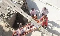 سقوط کارگر ساختمانی از طبقه چهارم