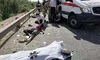 جزئیات تصادف خودروی ۲۰۷ با کامیون در تهران