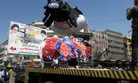 تصویری خاص از راهپیمایی روز قدس