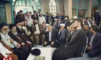 مراسم عمامه گذاری سید احمد خمینی