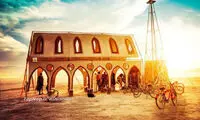 جشن عجیب «مرد سوزان» در آمریکا +عکس