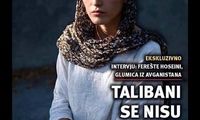 عکس فرشته حسینی روی مجله صربستانی