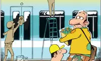 کاریکاتور: عاقبت دستفروشی در مترو!