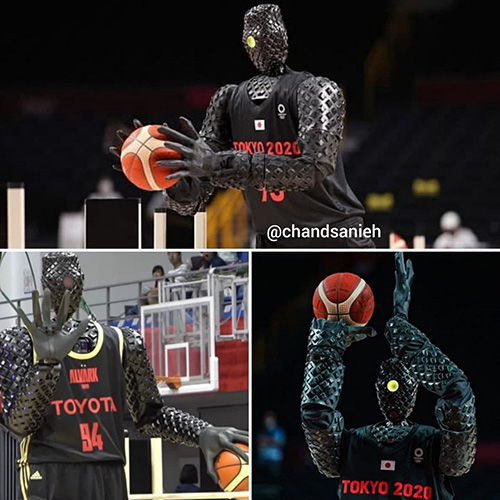 ژاپنی‌ها از ربات بسکتبالیست خود رونمایی کردند