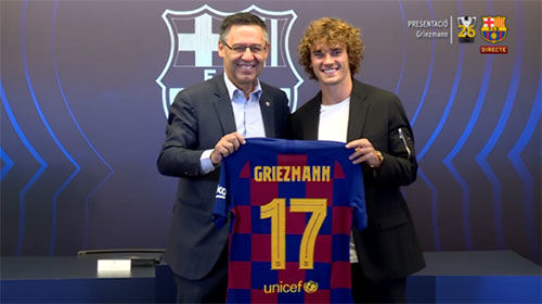 شماره پیراهن گریزمان در بارسلونا مشخص شد