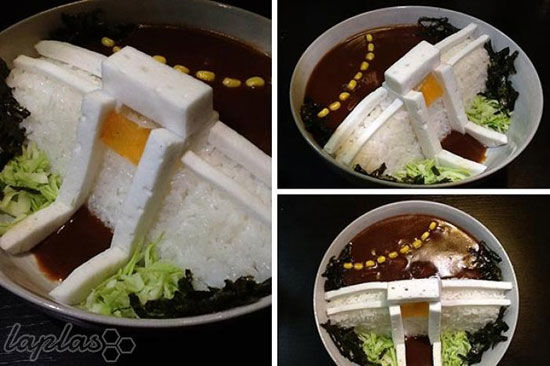 سد برنجی در بشقاب های ژاپنی! +عکس