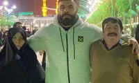 تصویری از امیر علی اکبری در کربلا
