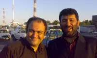 تصویری از سعید حدادیان در کنار بازیگر طنز