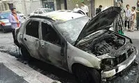 آتش گرفتن ناگهانی L۹۰ در خیابان