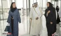 امیر سابق قطر با همسرش آفتابی شد