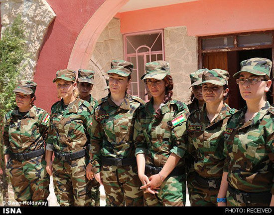 یگان «دختران آفتاب» علیه داعش +عکس