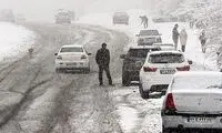 کولاک شدید در گردنه گدوک فیروزکوه