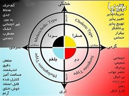 انواع مزاج‌های چهارگانه؛ مزاج شما کدام است؟