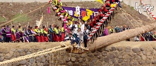 فستیوال خطرناک کنده سواری در ژاپن!