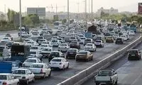 ترافیک سنگین اتوبان کرج با اعلام تعطیلات کرونایی