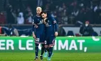 دلداری دادن نیمار به مسی پس از بازی PSG و رئال