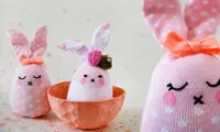 برای کوچولوها خرگوش جورابی بسازید