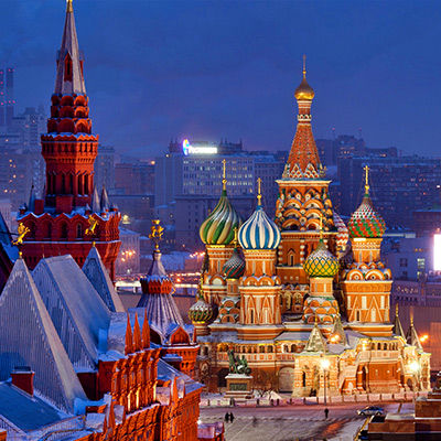 ویدیویی از تزئین جذاب شهر مسکو برای سال نو
