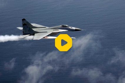 لحظه شلیک جنگنده اوکراینی به رادارهای روسی