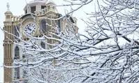 نخستین برف زمستانی در تبریز