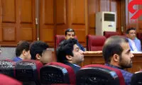 تصاویر شطرنجی پسر میترا استاد در دادگاه نجفی