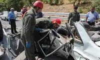 تصادف مرگبار پراید در «تلو» +‌عکس