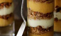 طرز تهیه ترایفل کدو حلوایی و بادام کاراملی
