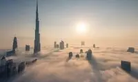 تصاویر خیره کننده ولیعهد دوبی از بالای ابرها