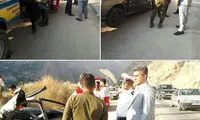 ریزش مرگبار کوه در محور هراز