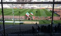اقامه عزا و ورود دسته‌های عزاداری به ورزشگاه